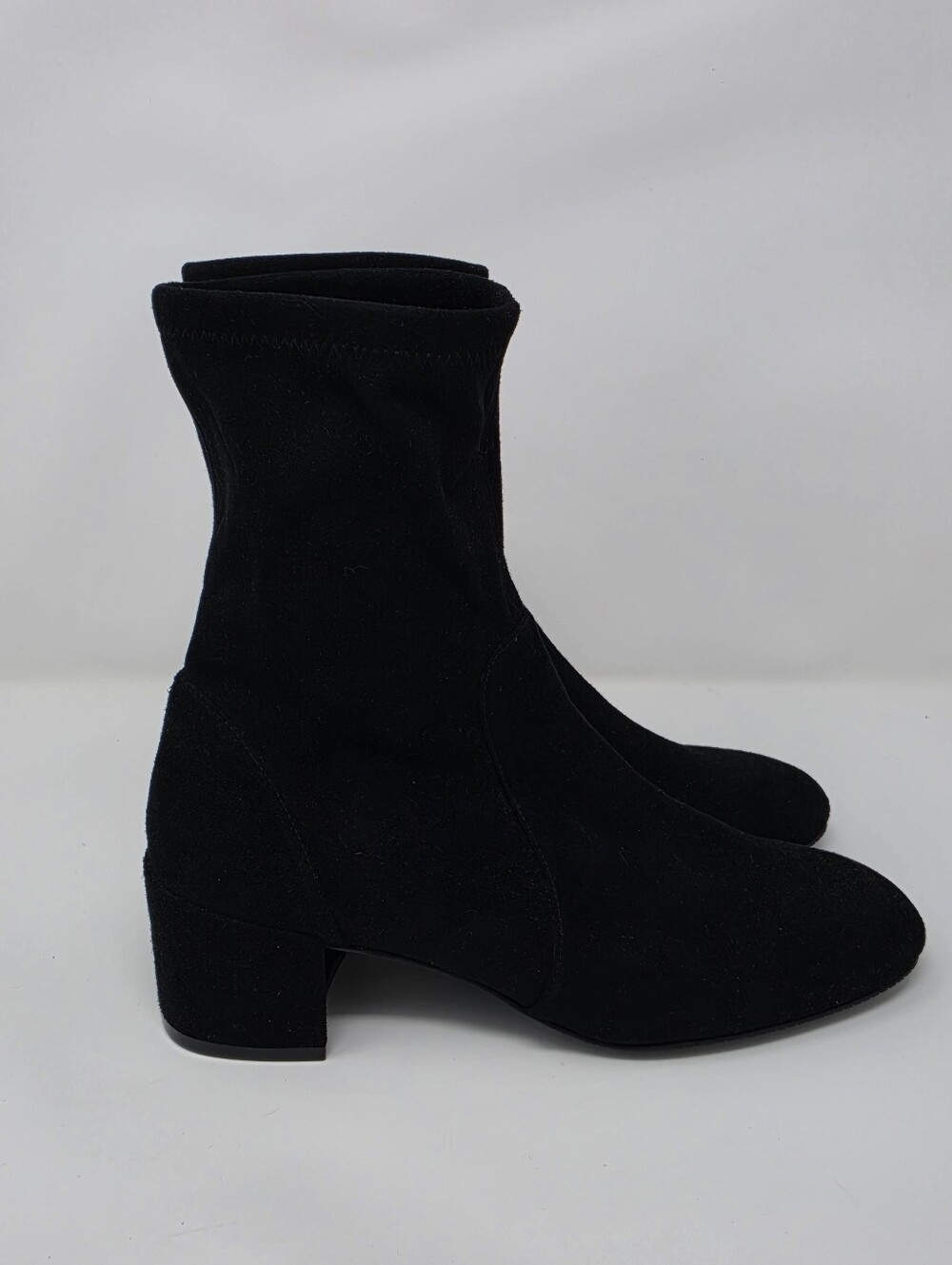 🆕️ Stuart Weitzman Suede Sock Booties in Black Suede